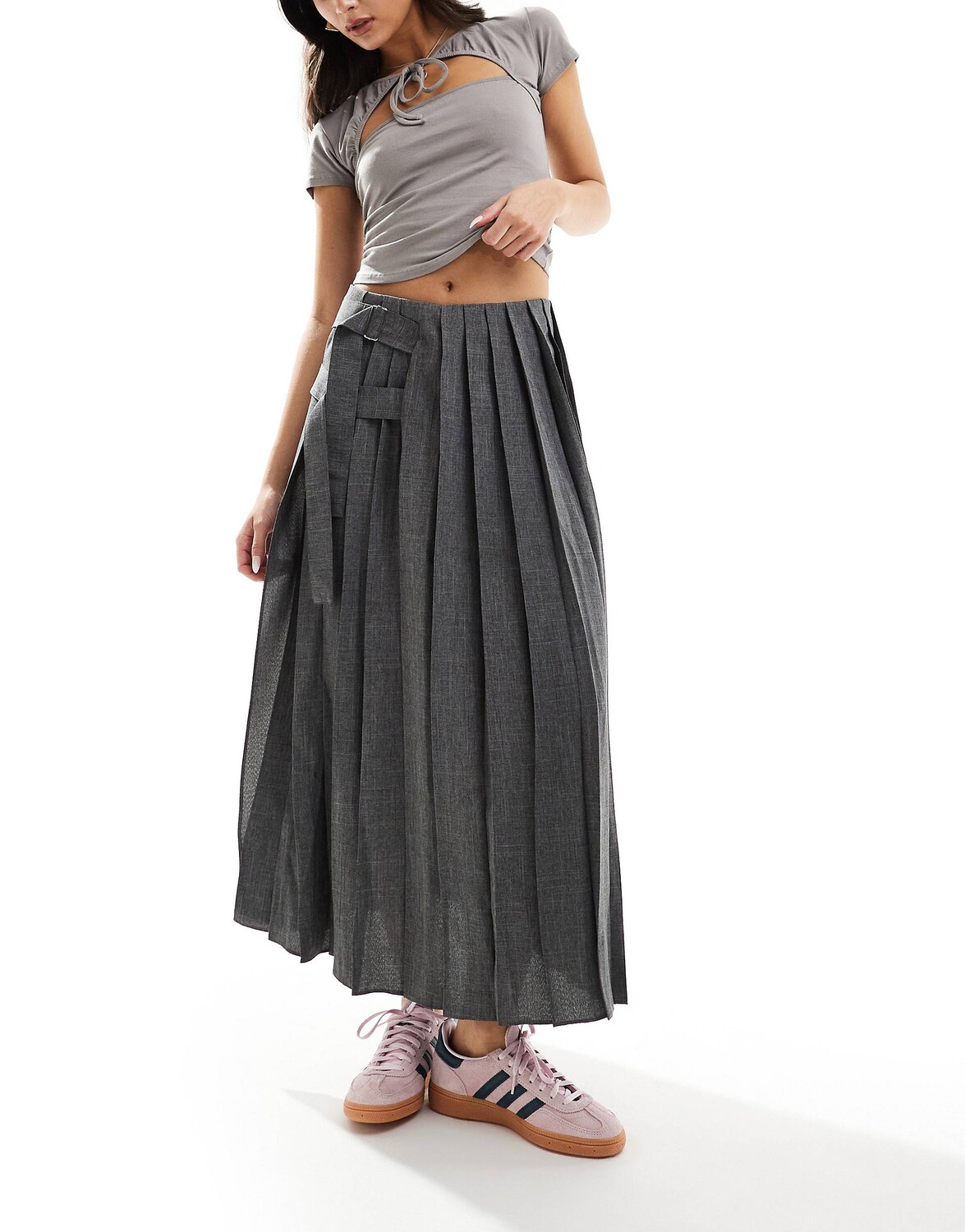 

Юбка Collusion Maxi Kilt, серый