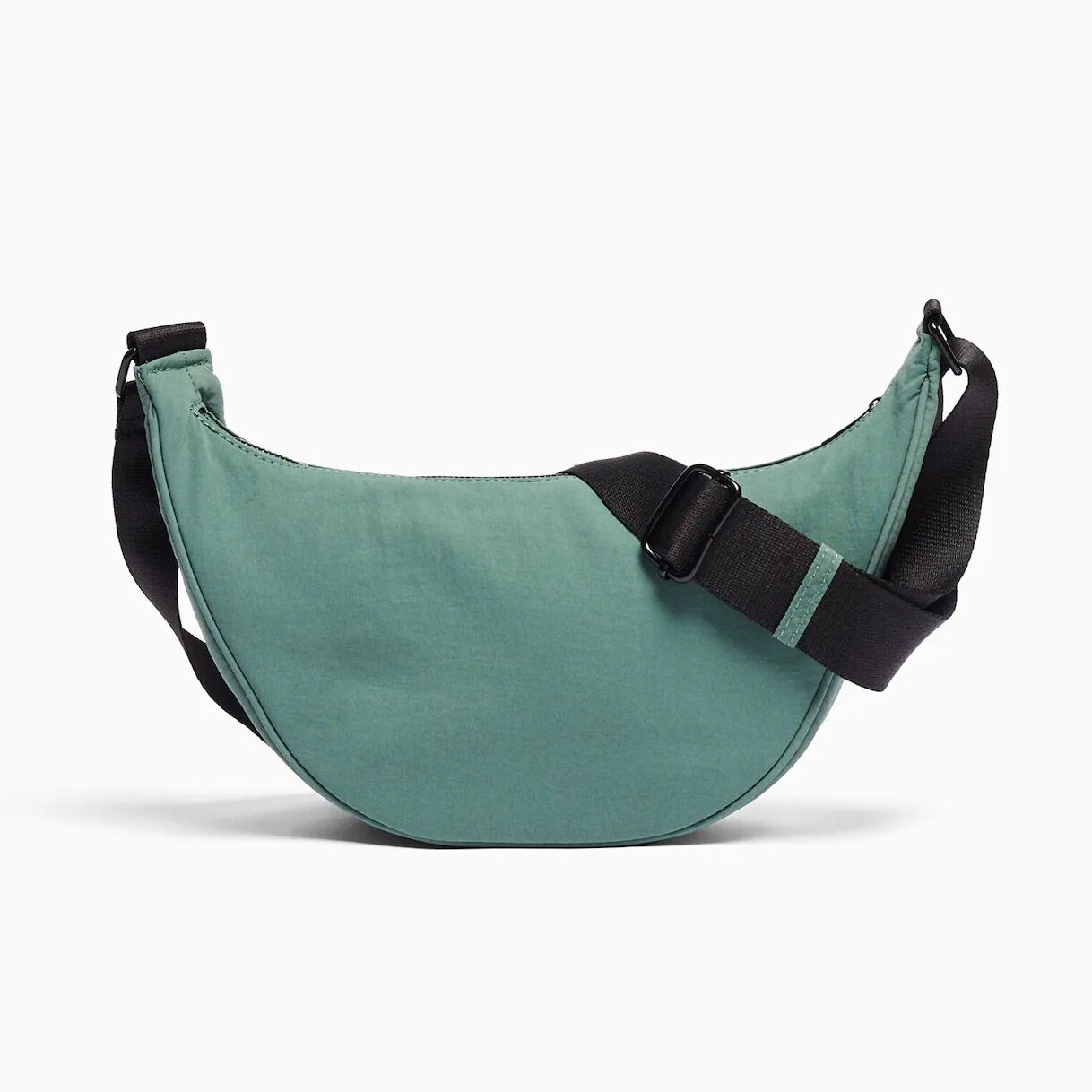 

Сумка хобо Bershka Nylon Blend With Adjustable Strap, зеленый