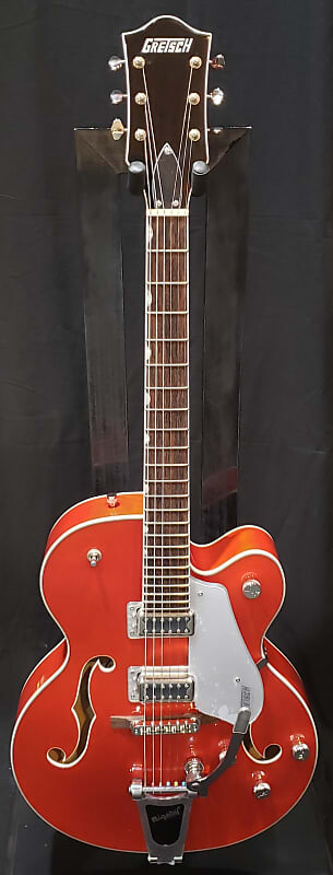 Gretsch G5420T Electromatic Hollow Body Single Cutaway с Bigsby 2022 - Оранжевое пятно G5420T Electromatic Hollow Body Single Cutaway with Bigsby skateboard holder titanium single hollow double hollow bridge grenade bridge planche de skate skateboard accessories bs50zj