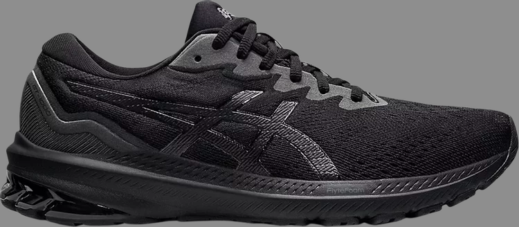 Кроссовки gt 1000 11 'triple black' Asics, черный - фото