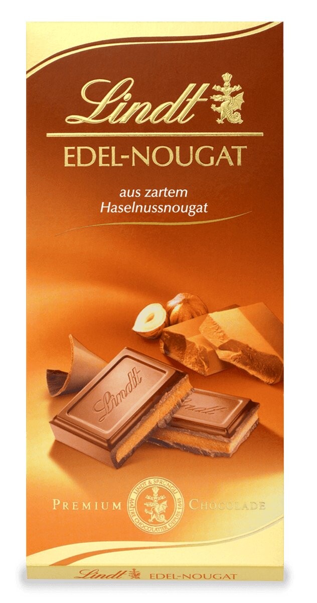 

Молочный шоколад Lindt Edel-nougat, нуга, 100г