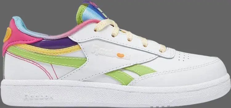 

Кроссовки jelly belly x club c revenge little kid 'flavor mix' Reebok, белый