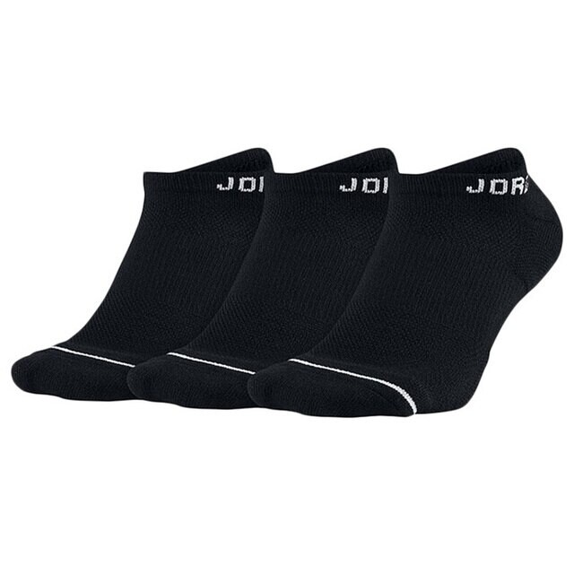 

Носки Jordan Jumpman No Show, 3 пары, чёрный/белый