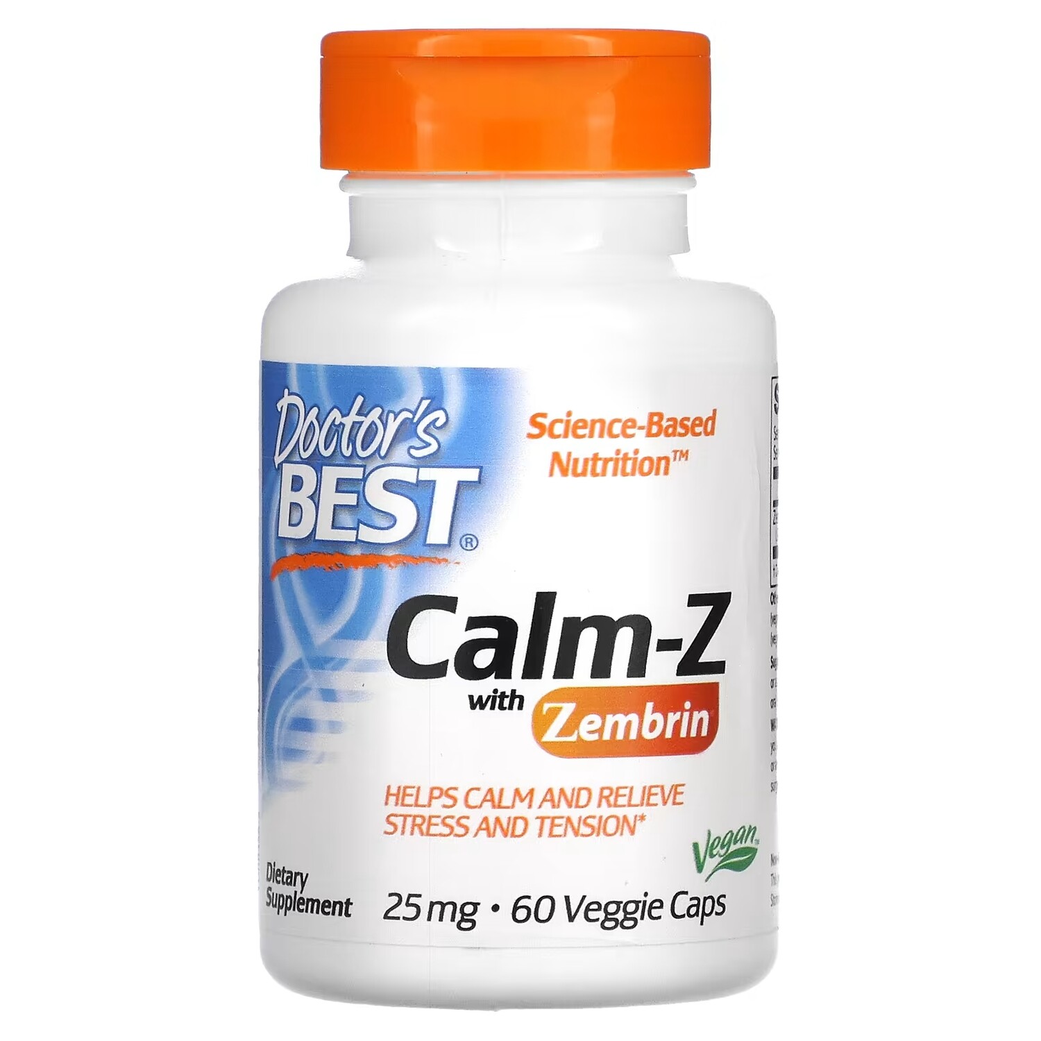 

Пищевая Добавка с Зембрином Doctor's Best Calm-Z, 60 растительных капсул