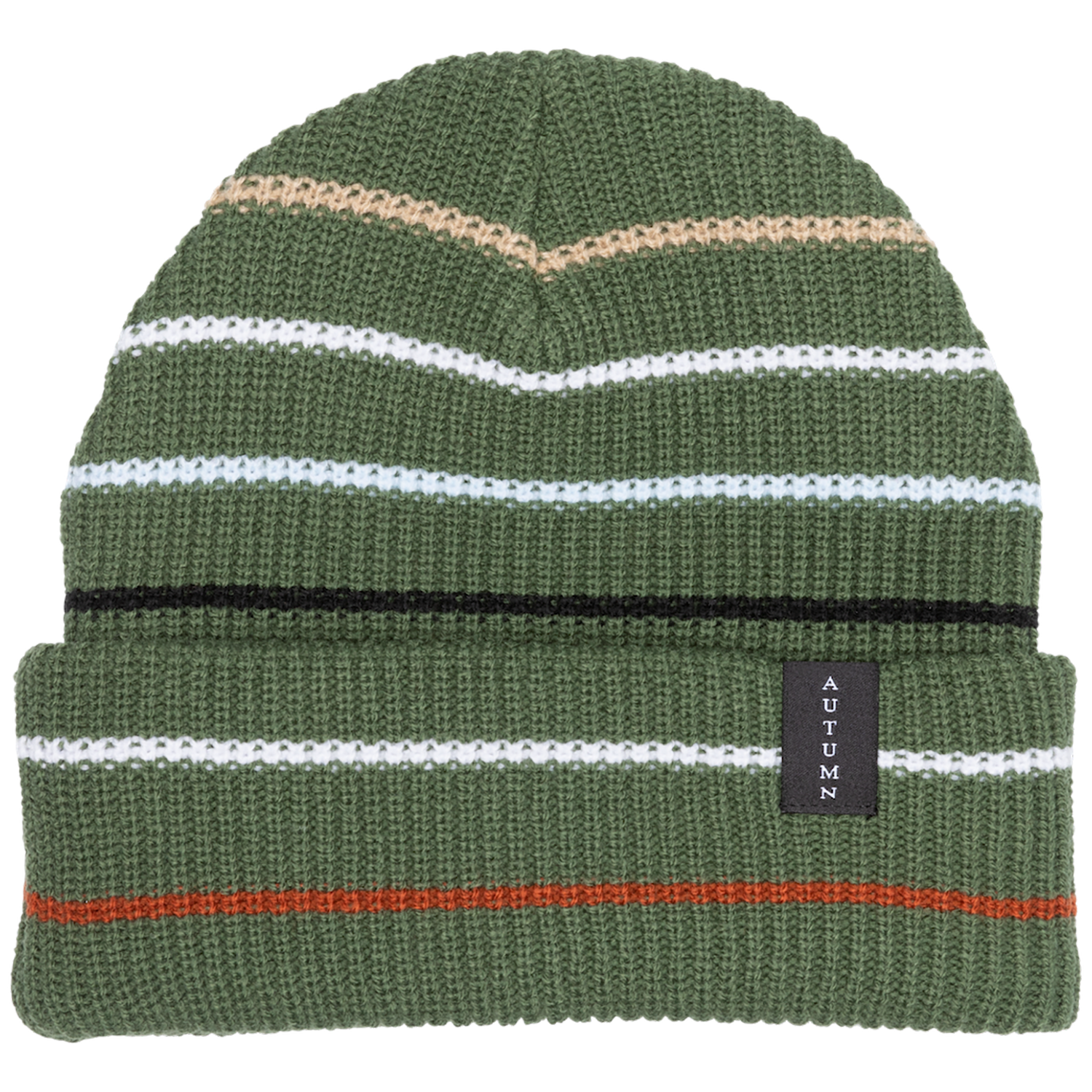 Шапка - Бини Autumn Select с несколькими полосками, зеленый шапка бини размер универсальный зеленый