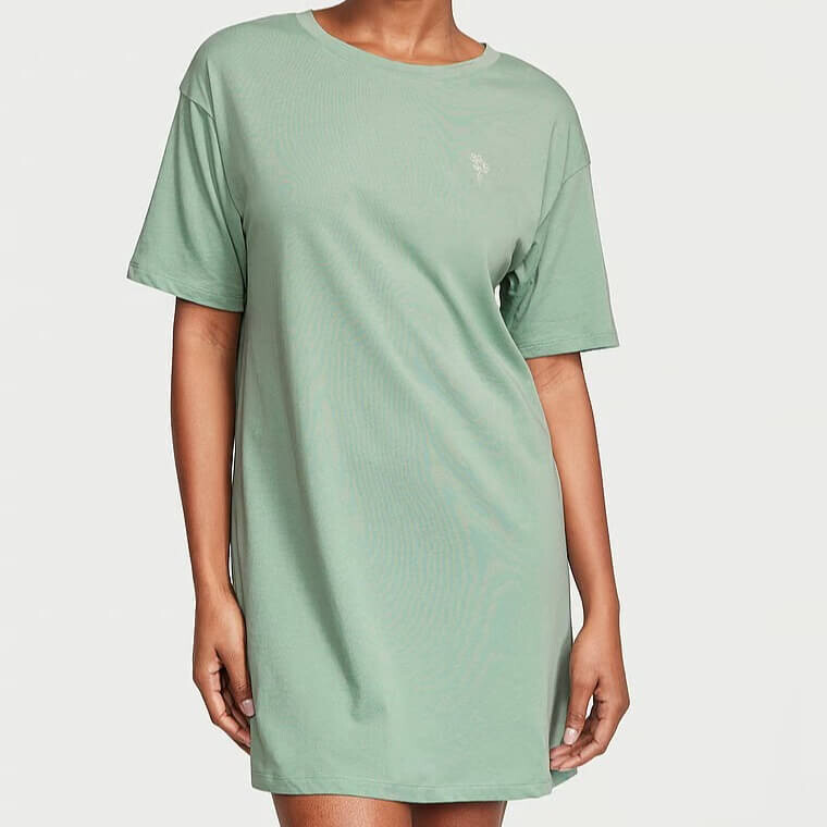 

Ночная рубашка Victoria's Secret Cotton, светло-зеленый