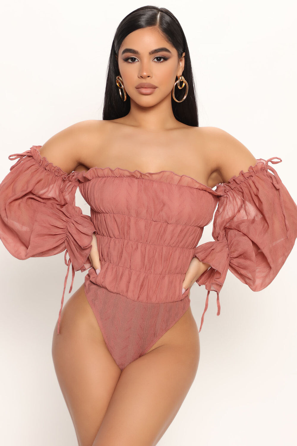 

Боди Fashion Nova JT2144, марсала