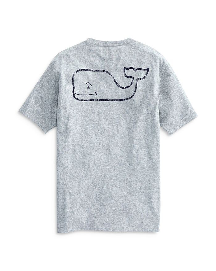 

Футболка Vintage Whale с коротким рукавом и карманом Vineyard Vines, Серый