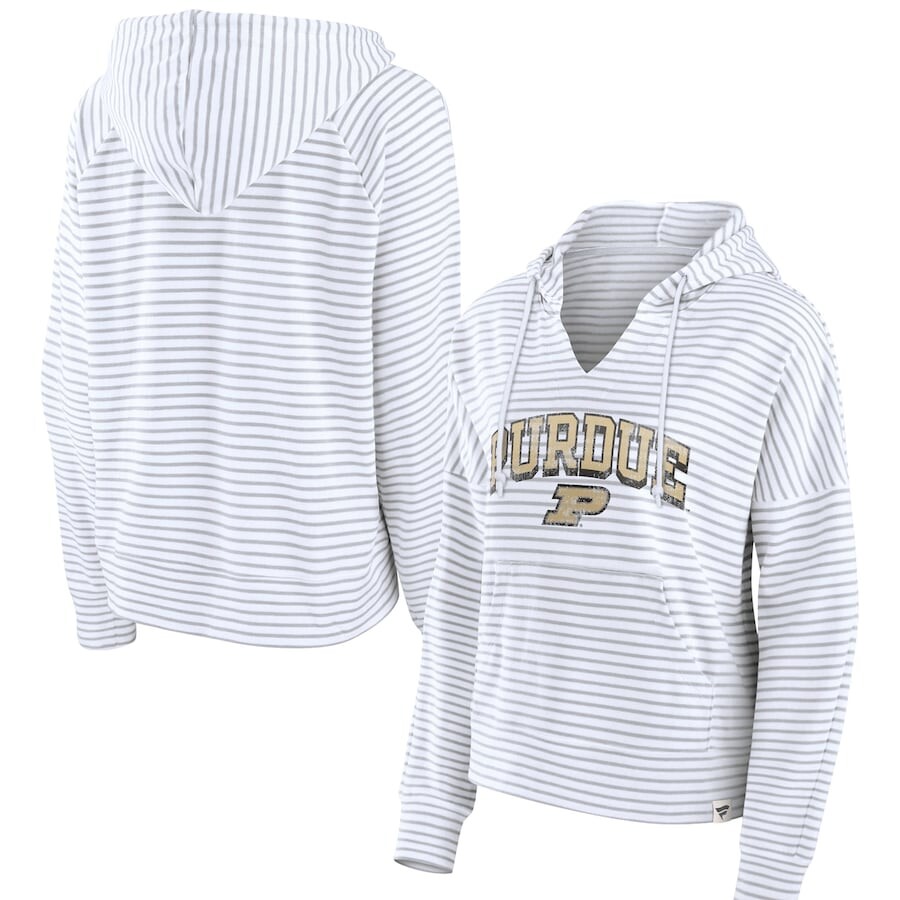 

Пуловер с капюшоном Fanatics Branded Purdue Boilermakers, белый