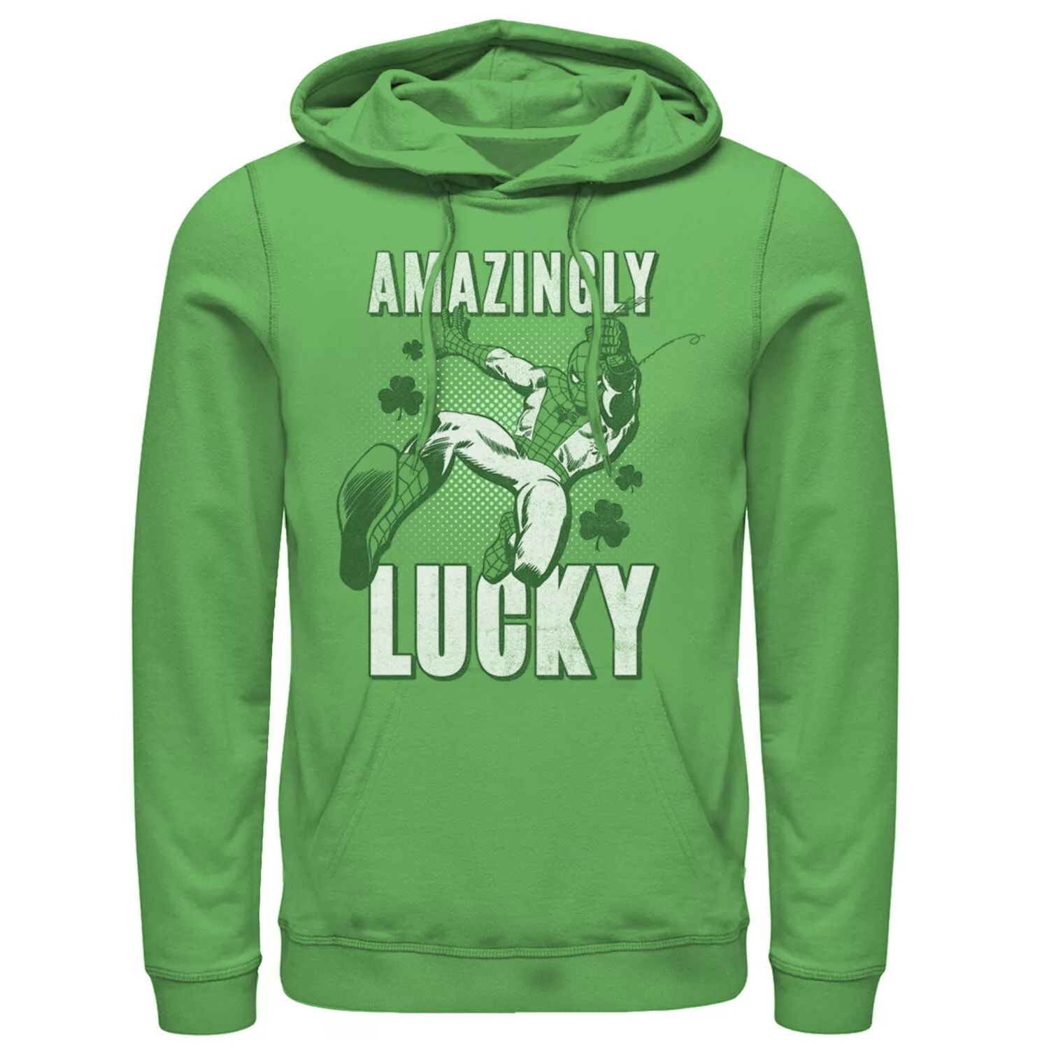 

Мужская толстовка с капюшоном Marvel St. Patty's Spider-Man Amazingly Lucky Licensed Character