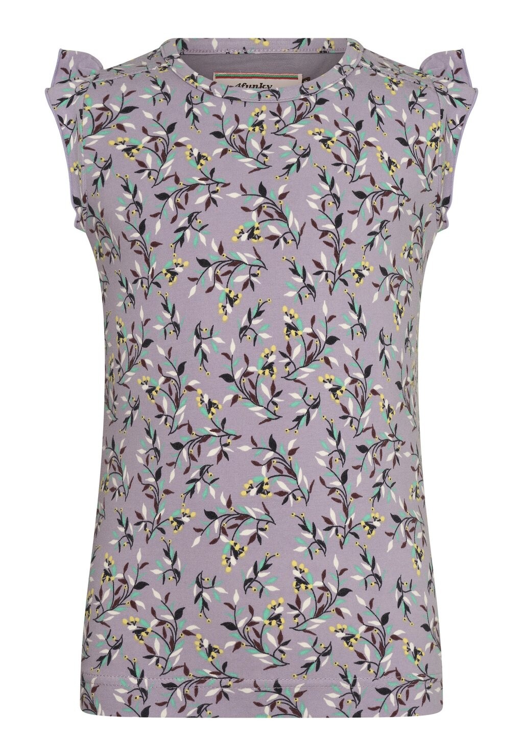 

Футболка с принтом BYRAM'S GROOVE (CUT A RUG) WITH FLOWER PATTERN. 4funkyflavours, цвет purple