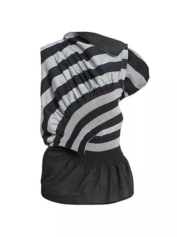 

Топ Cassini в полоску Issey Miyake, черный
