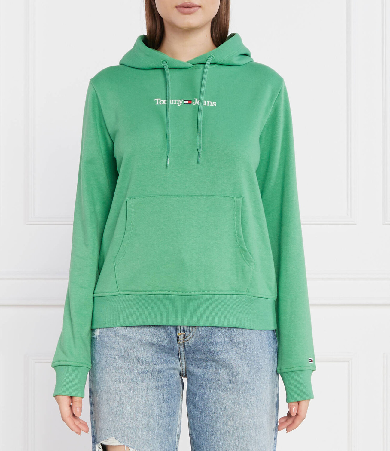

Толстовка Tommy Jeans Regular Fit, зеленый
