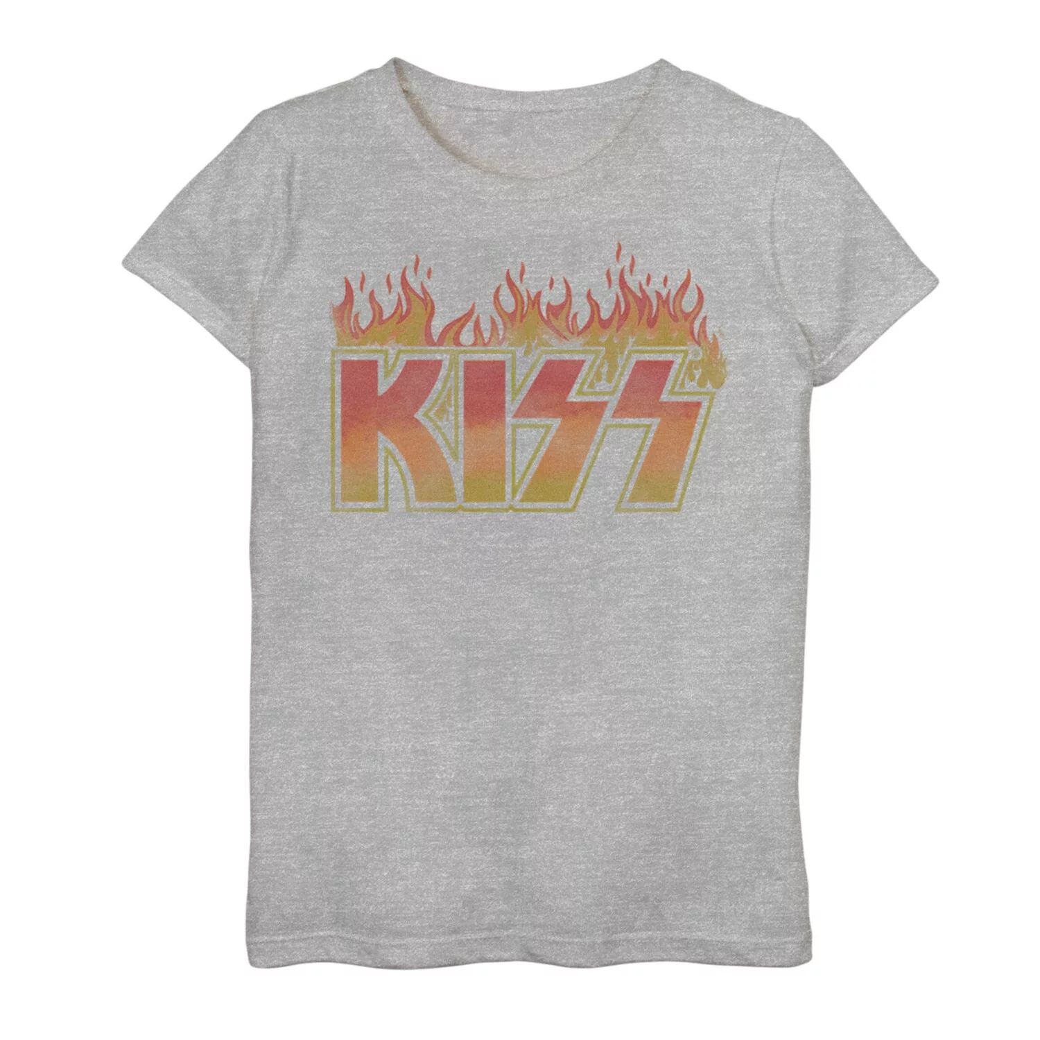 

Футболка с пламенным логотипом Kiss для девочек 7–16 лет Licensed Character