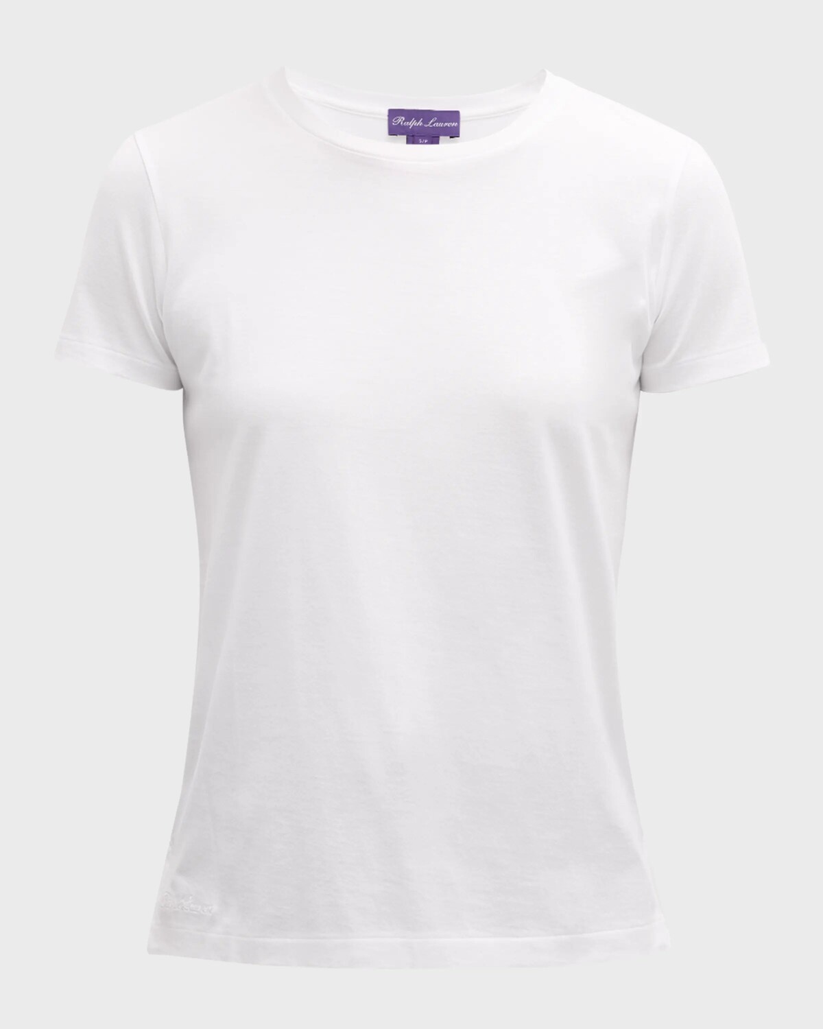 

Однотонная футболка с короткими рукавами Ralph Lauren Collection, белый