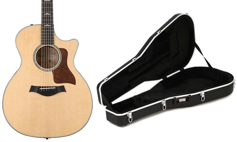 

Taylor 614ce - Brown Sugar Stain с комплектом распорок V-класса и литым корпусом Gator Deluxe ABS - акустическая гитара дредноут Taylor + Gator A60200211100369A122=1 GC-Dread=1