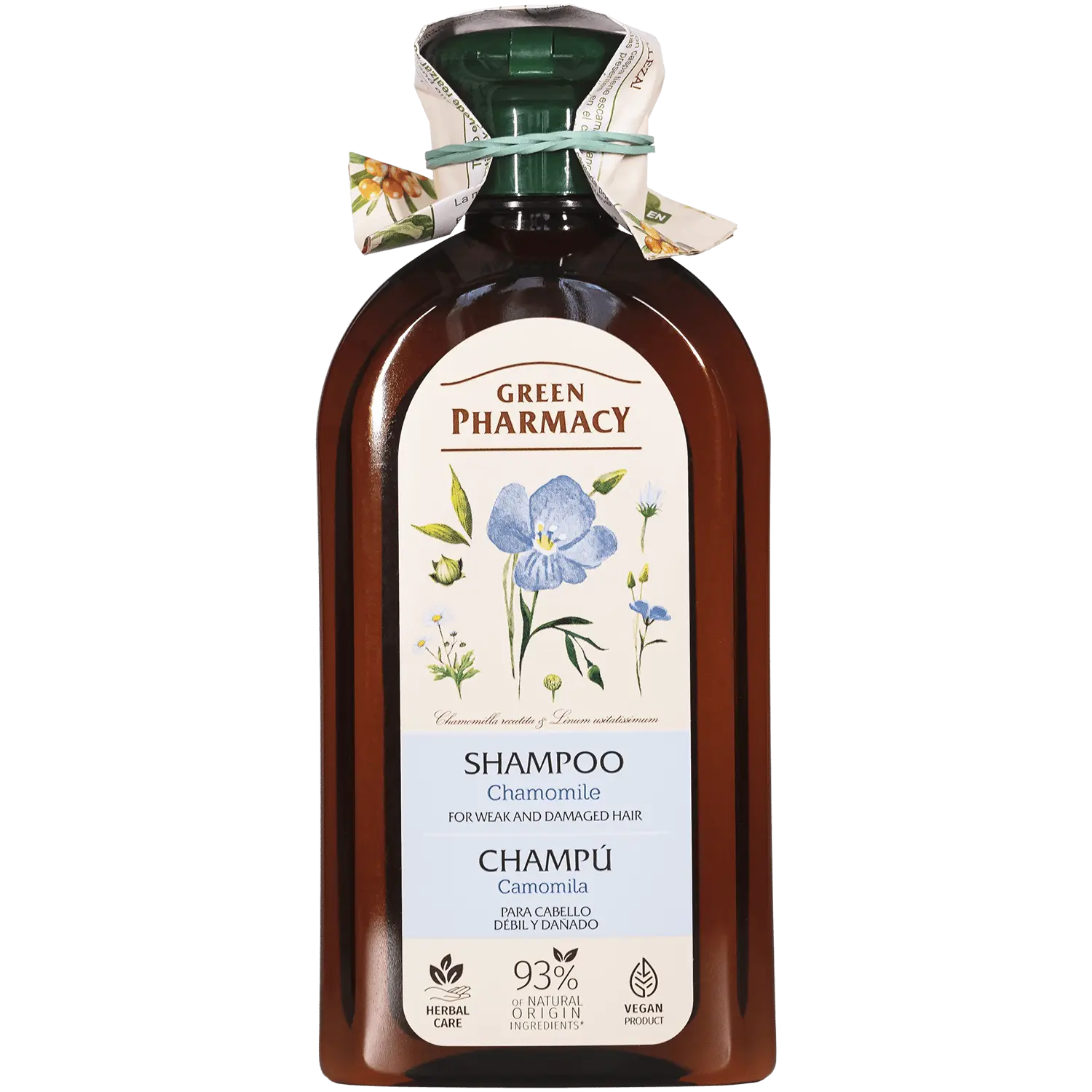 

Green Pharmacy шампунь для поврежденных и ослабленных волос, 350 мл