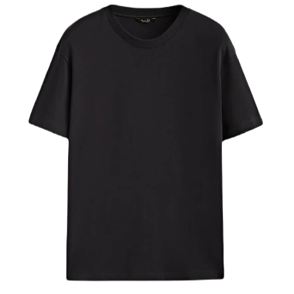 

Футболка Massimo Dutti 100% Cotton Short Sleeve, темно-синий