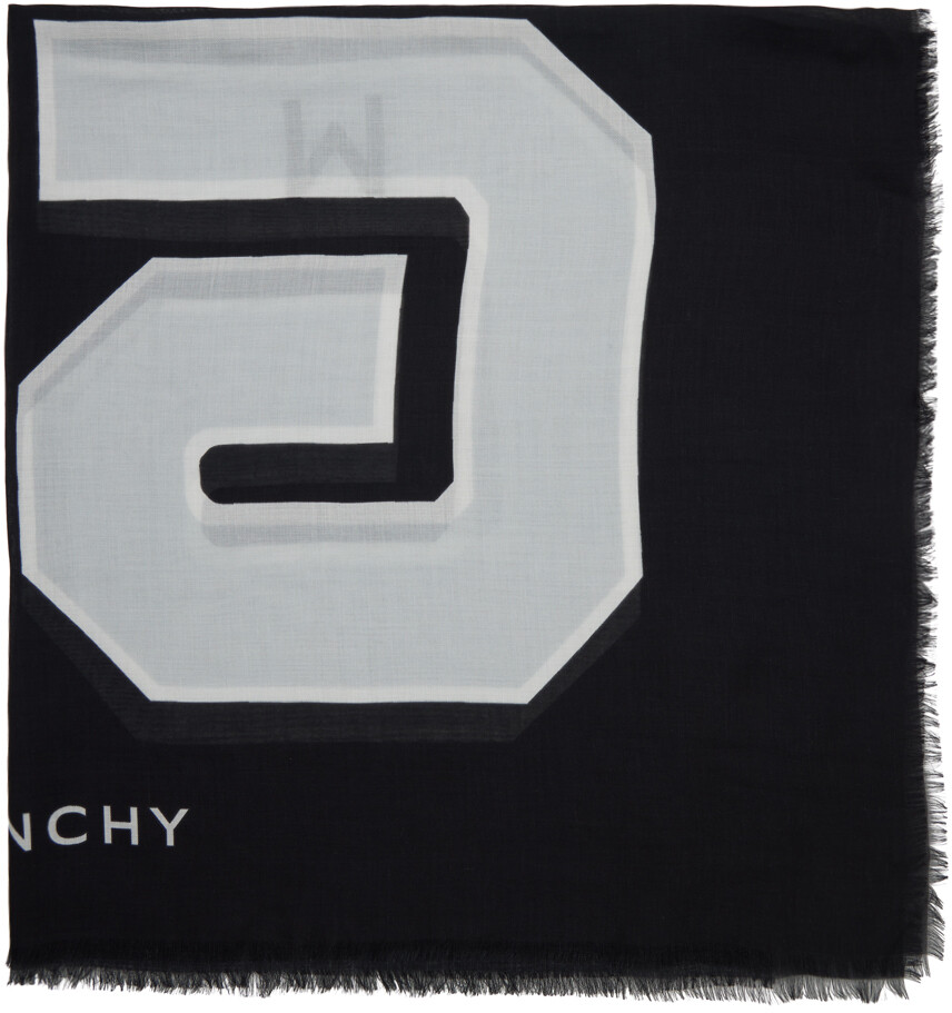

Черно-белый шарф 4G Givenchy