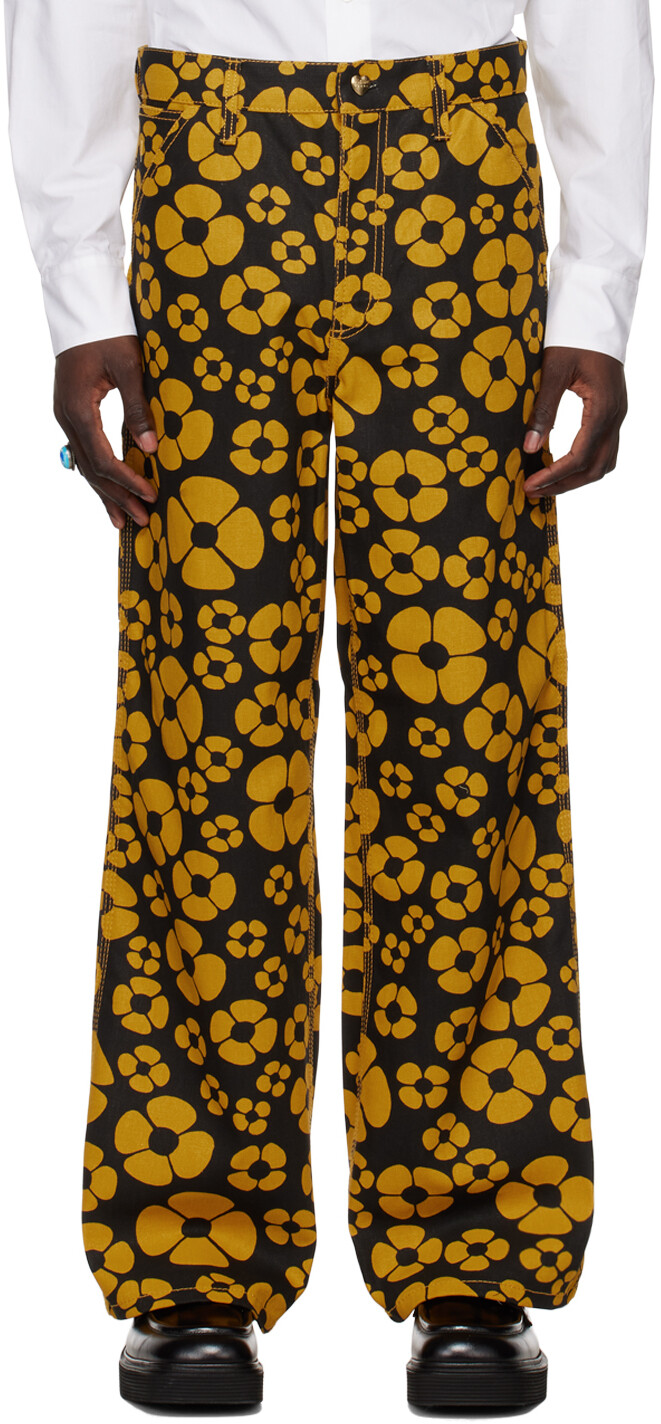 

Черные брюки до колена Carhartt WIP Edition Marni, Черный