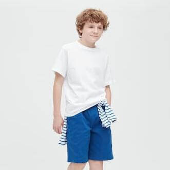 

Футболка детская Uniqlo Cotton Colour Crew Neck Short Sleeved, белый