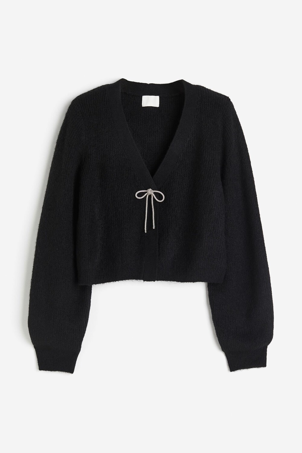 

Кардиган H&M Rhinestone-bow, черный