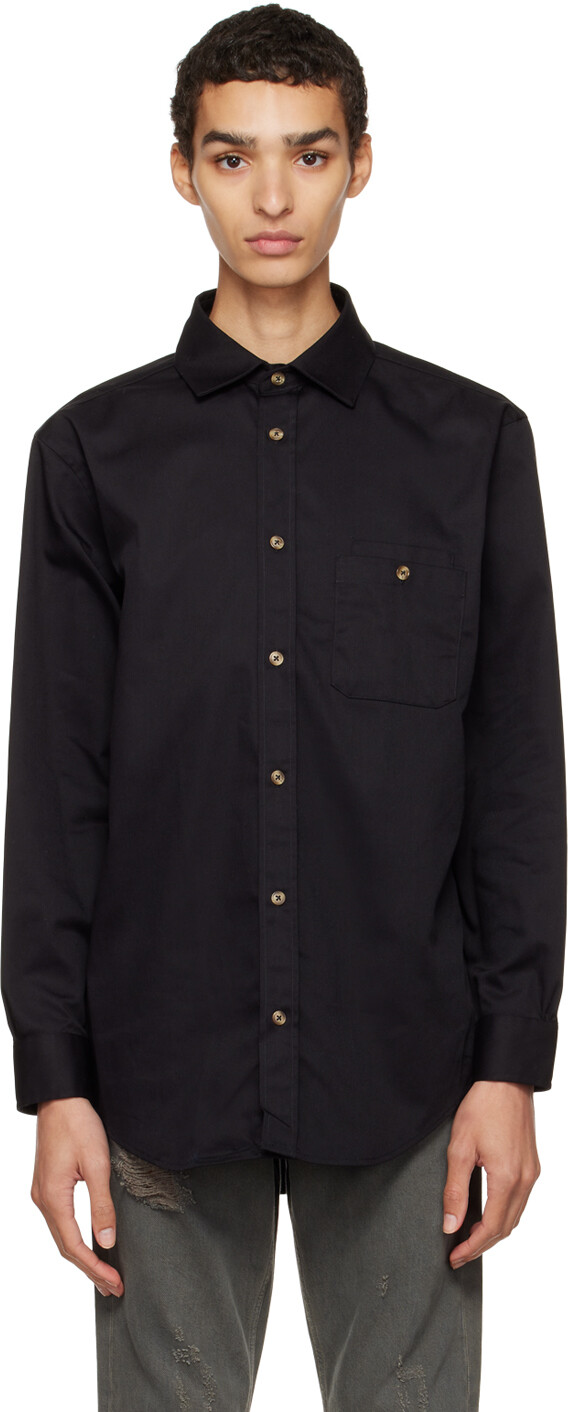 

Черная рубашка La Chemise Twill Drôle De Monsieur