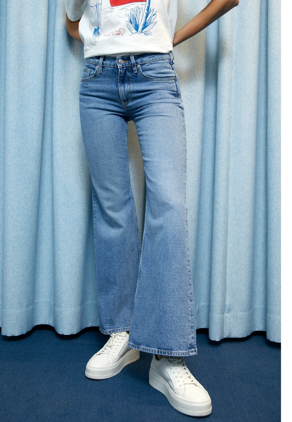 

Джинсы Bootcut ARKET, синий