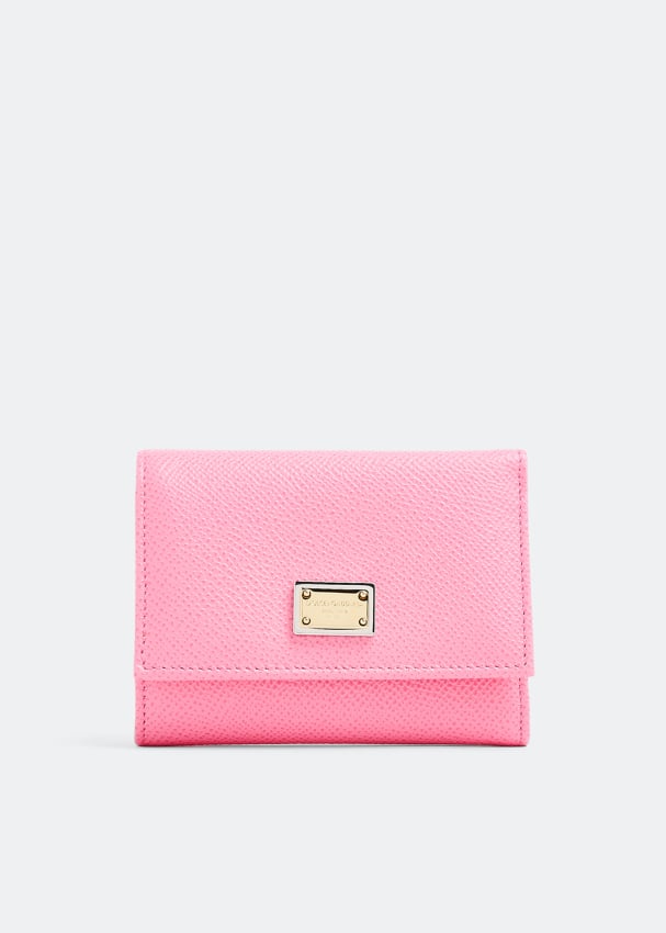 Кошелек DOLCE&GABBANA Dauphine wallet, розовый кошелек dolce