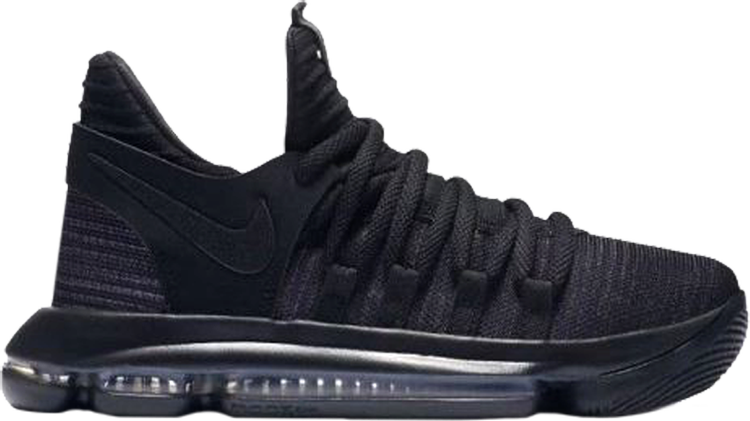 Кроссовки Nike Zoom KD 10 GS 'Blackout', черный
