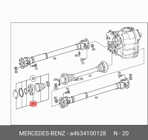 Ремкомплект / reparatursa A4634100128 MERCEDES-BENZ ремкомплект редуктора zavoli n