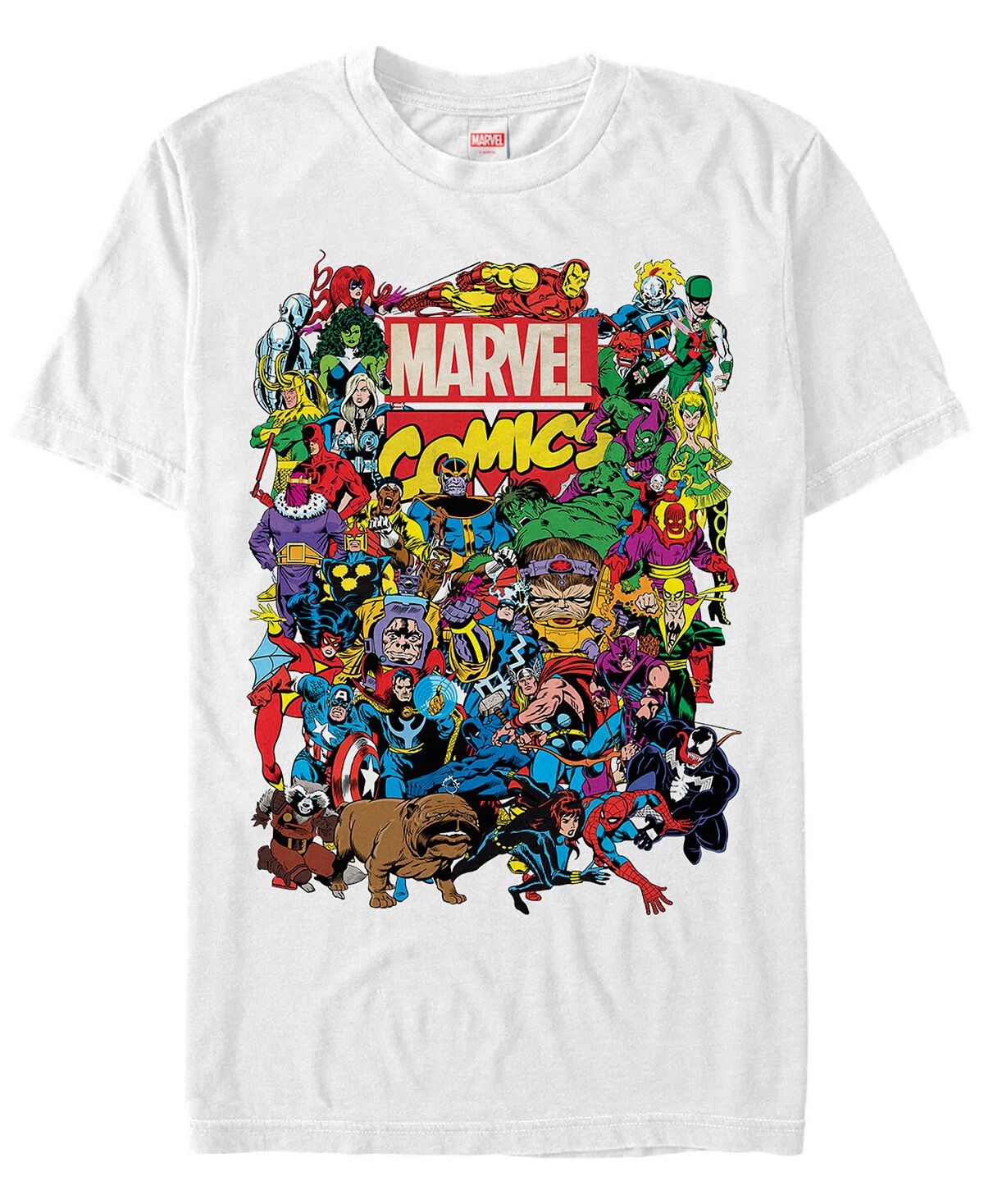 

Мужская коллекция комиксов marvel вся мужская футболка с коротким рукавом cast marvel Fifth Sun, белый