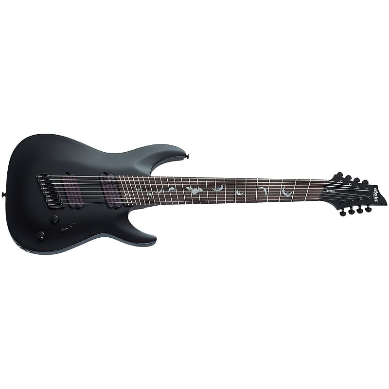 

Schecter 2477 Damien-8 Multiscale 8-String Guitar, Rosewood, Satin Black