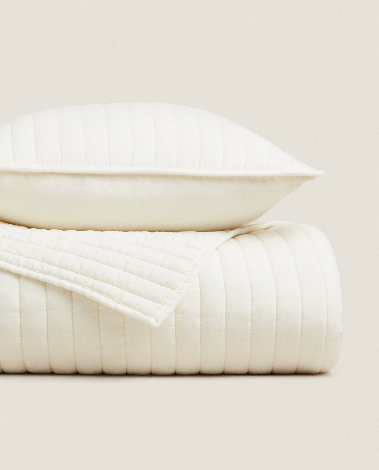 

Одеяло Zara Home Striped, светло-бежевый