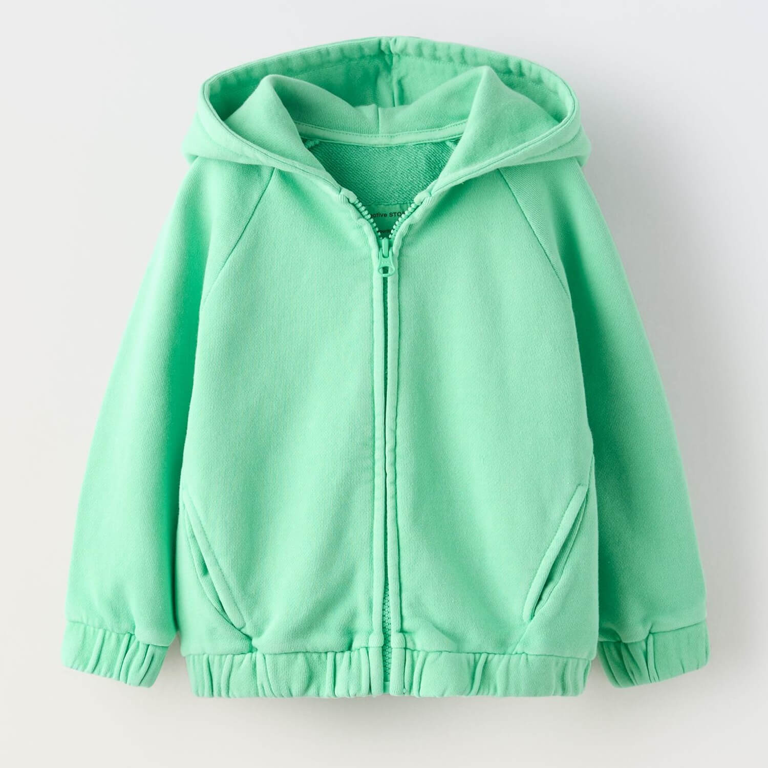 Толстовка Zara Garment Dye, зеленый