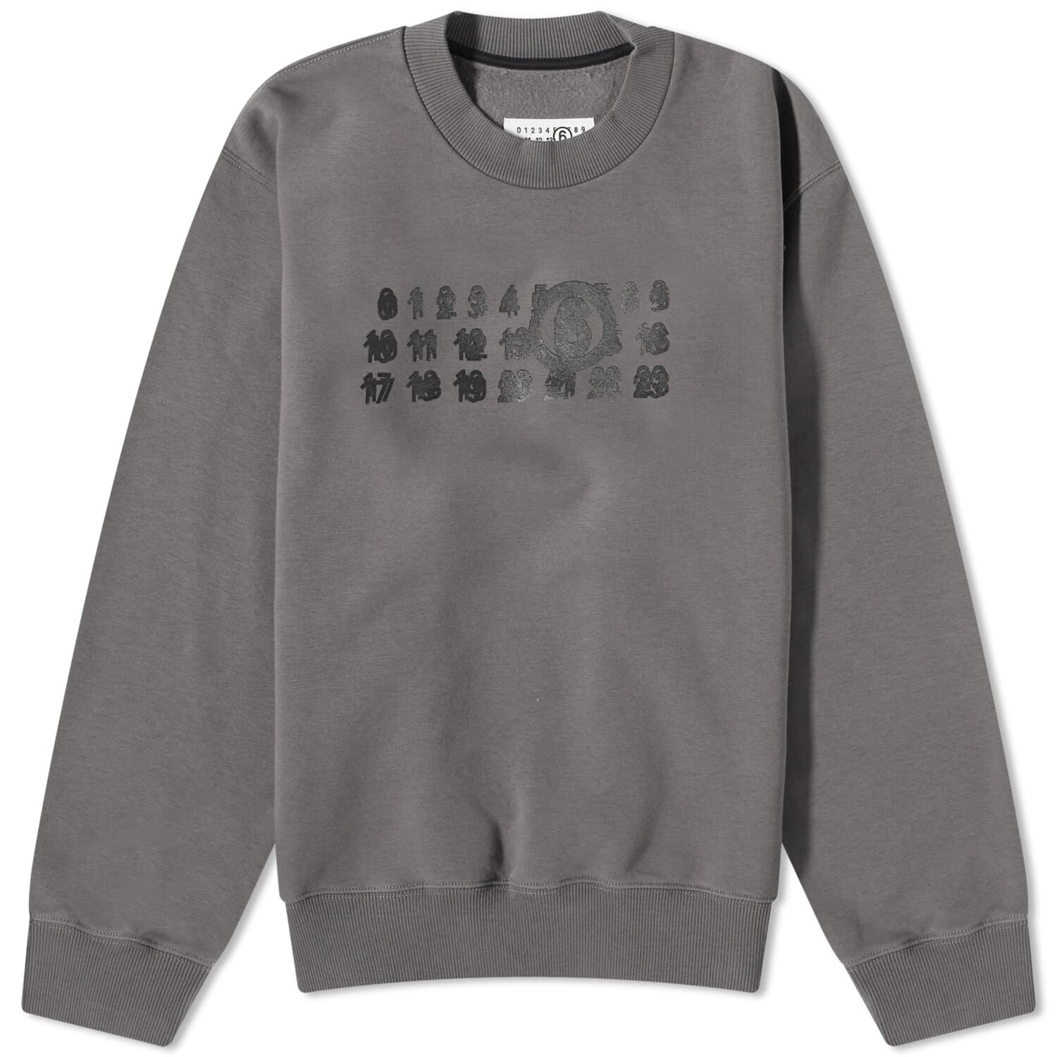 

Свитшот MM6 Maison Margiela Triple Logo Crew, серый