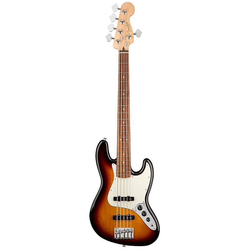 Fender Player Series Jazz Bass V, гриф Pau Ferro, 3 цвета Sunburst Player Series Jazz Bass V 5-String Electric Bass Guitar