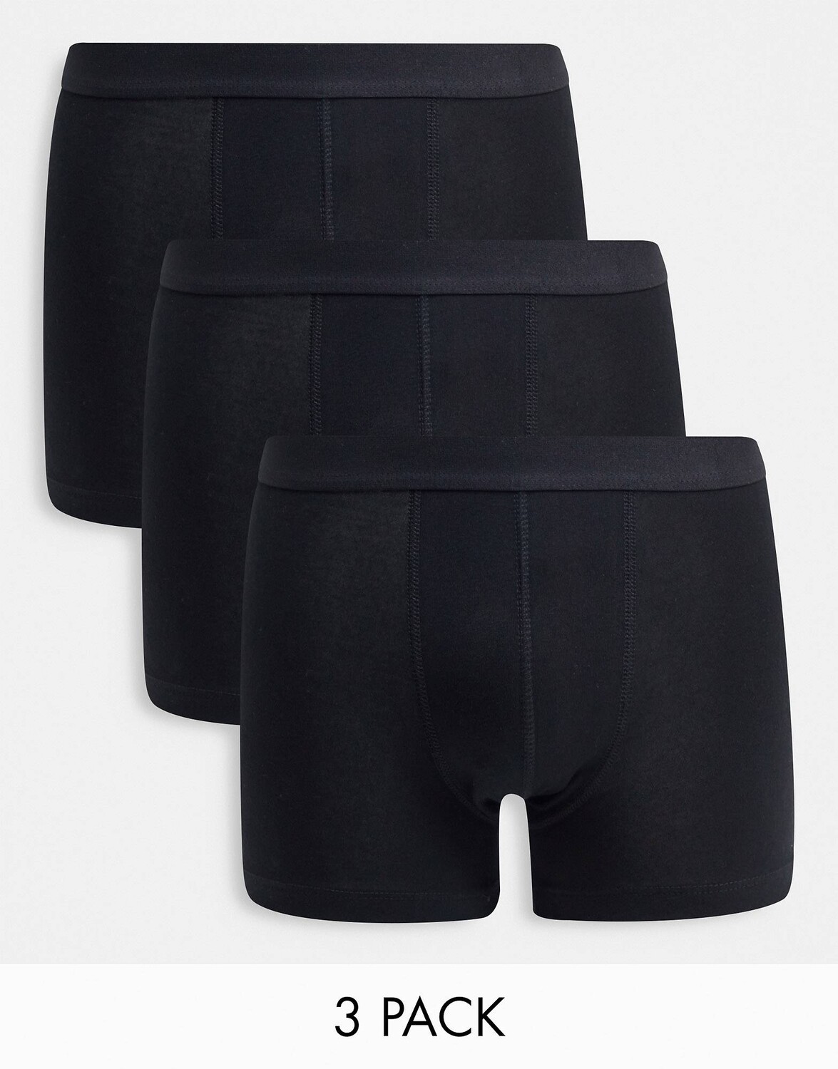 

Набор из 3 черных трусов из смесового хлопка ASOS DESIGN - BLACK