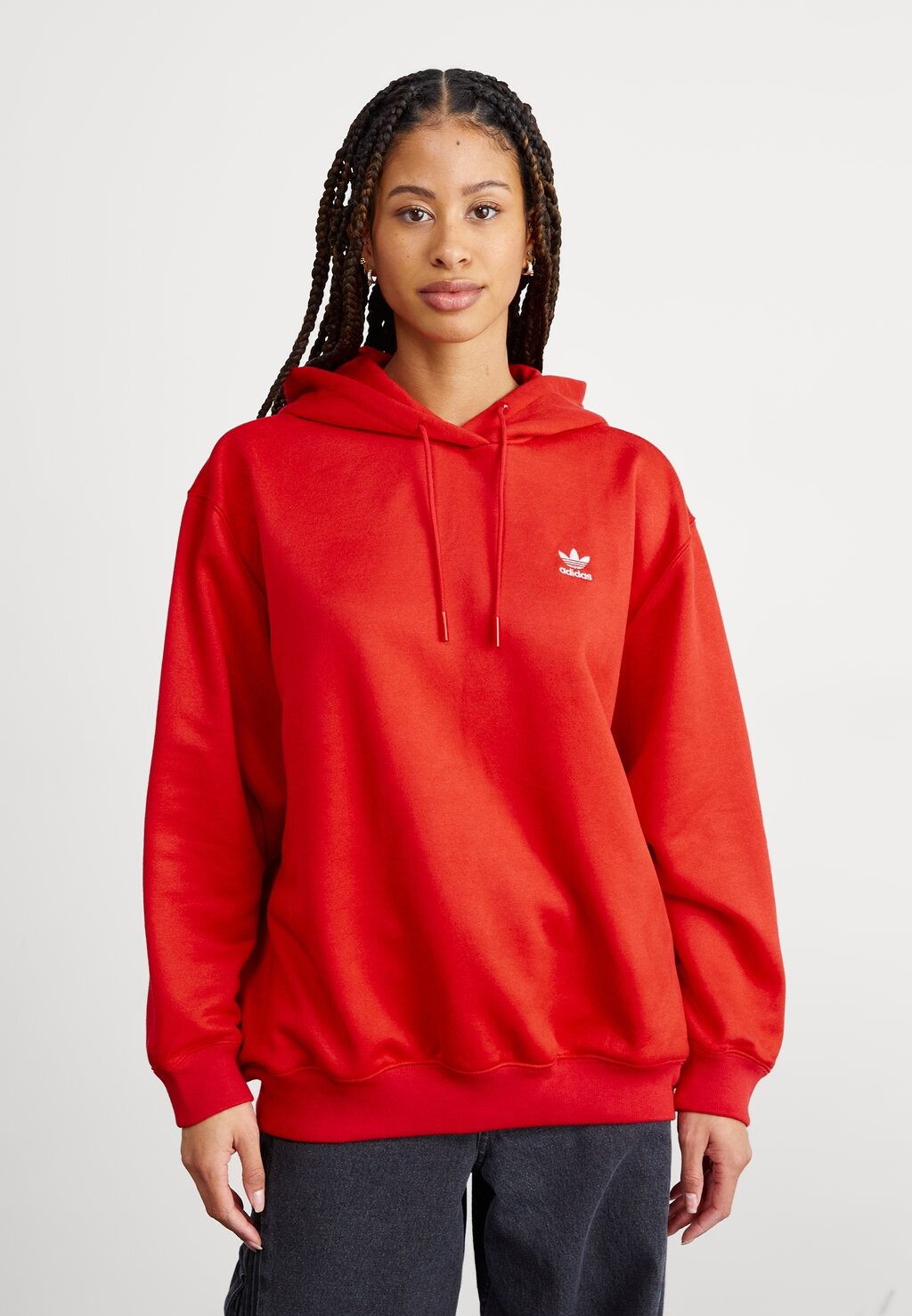 

Толстовка adidas Originals TREFOIL HOODIE OVERSIZED, цвет better scarlet