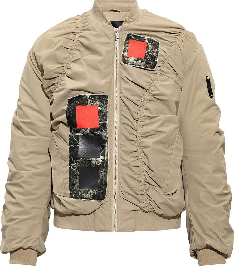 

Куртка A-Cold-Wall* Cubist Ruched Bomber Jacket 'Dark Stone', загар, Серый