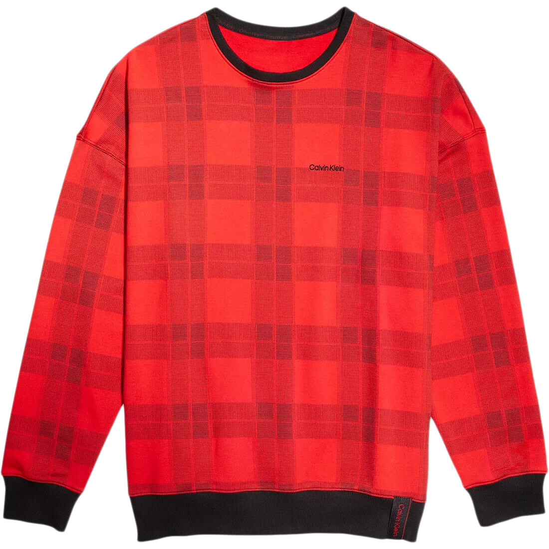 

Свитшот Calvin Klein Modern Holiday Lounge Plaid, красный