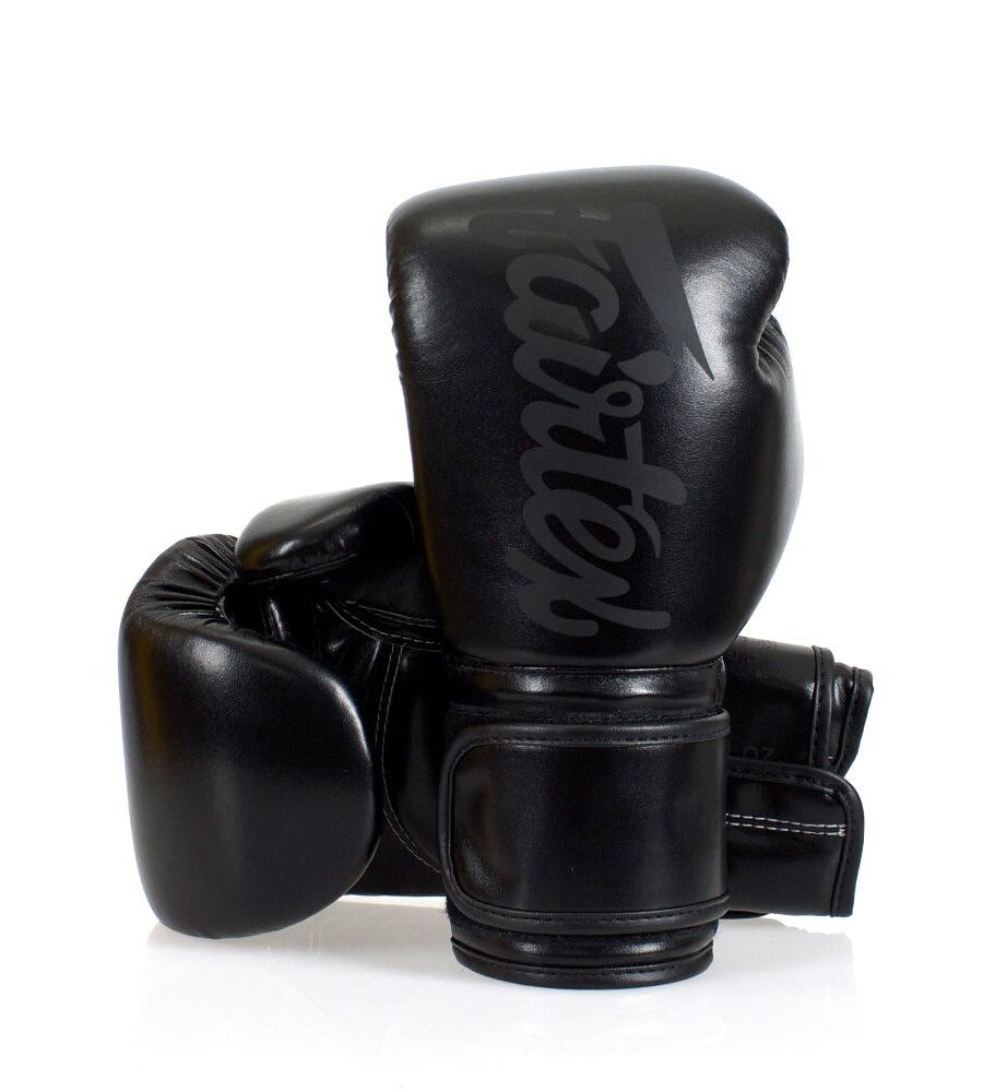 Боксерские перчатки Fairtex Art Collections Microfiber - Solid, 8 oz., черный
