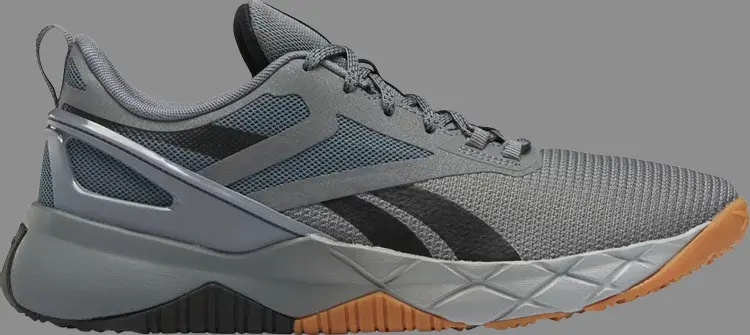 

Кроссовки nanoflex parafit tr 'grey black gum' Reebok, серый