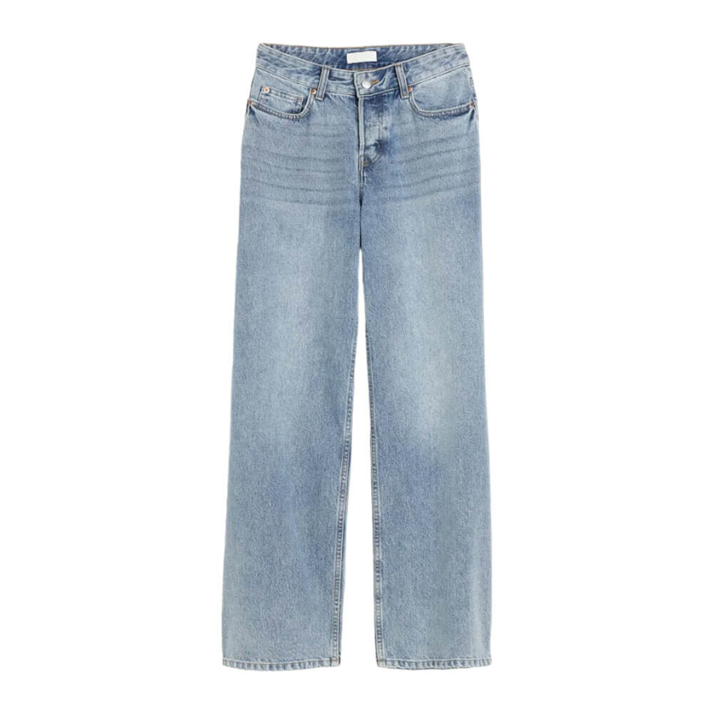 

Джинсы H&M Wide Regular, голубой