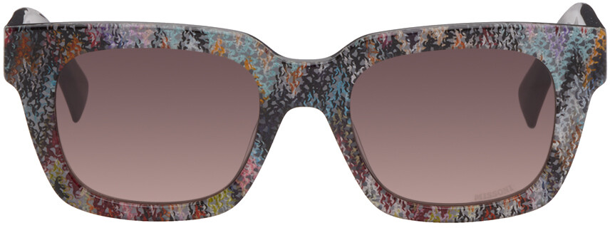 

Разноцветные квадратные солнцезащитные очки Missoni
