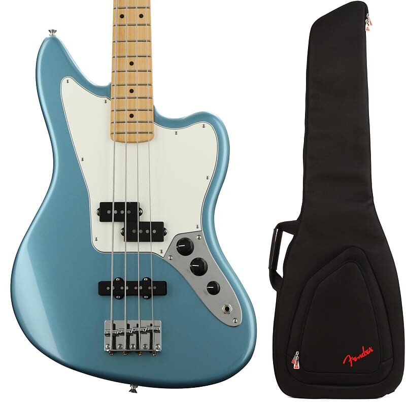 

Fender Player Jaguar Bass - Tidepool с кленовой накладкой на гриф в комплекте с Fender FB610 Electric Bass Gig Bag - черный 0991422406=1 0149302513=1