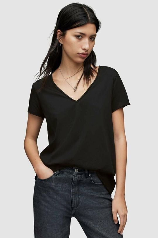 

Хлопковая футболка EMELYN TONIC TEE AllSaints, черный