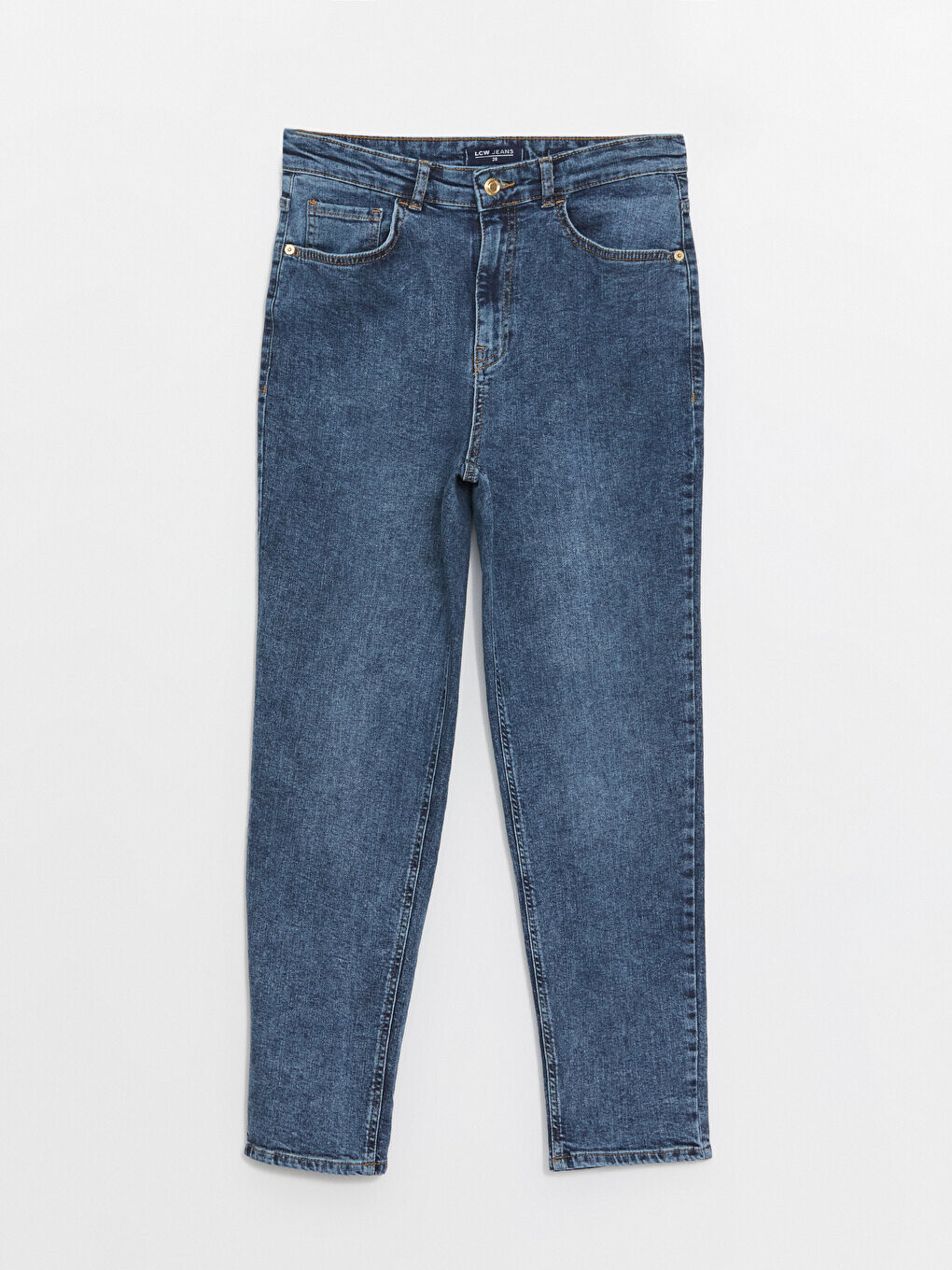 

Женские джинсовые брюки Mom Fit LCW Jeans, среднее индиго родео