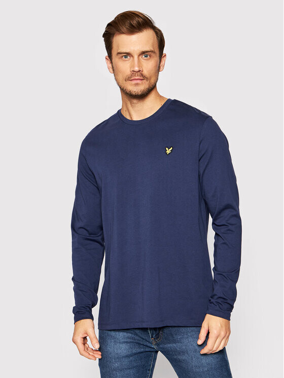 

Классический крой с длинными рукавами Lyle & Scott, синий