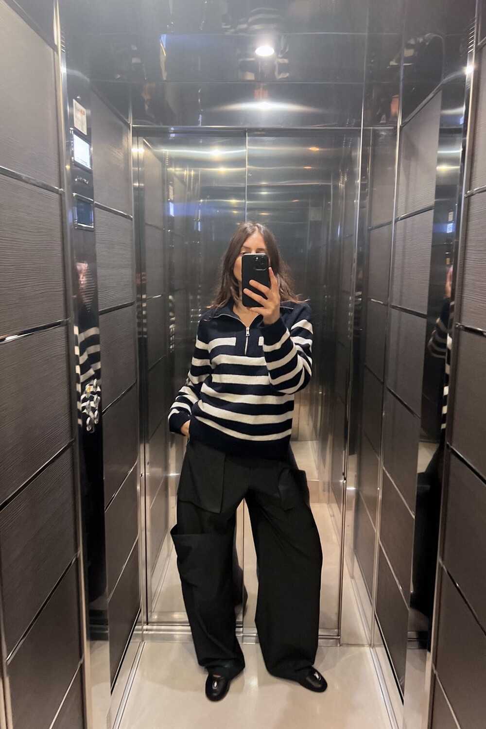 

Полосатый вязаный свитер ZARA, в полоску